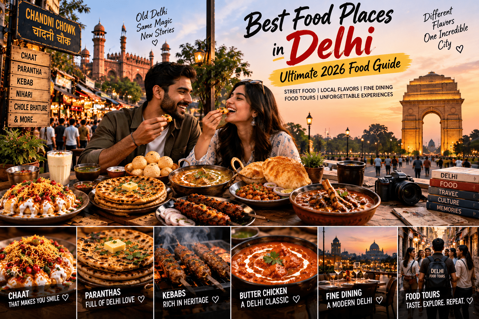 Best Food Places in Delhi: Ultimate 2026 Food Guide